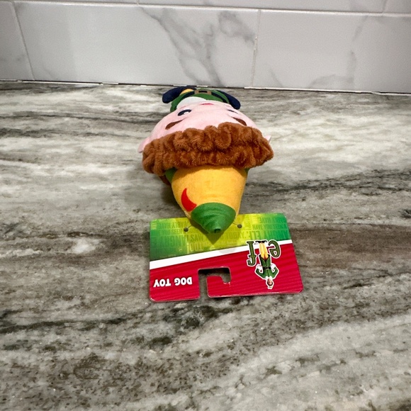 BUDDY THE ELF Holiday 9" Squeaky Plush DOG TOY Fetch For Pets Christmas Squeaker - Picture 8 of 11